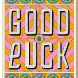 Good Luck Card Typographic