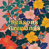 Greetings Card Festive Floral Seasons