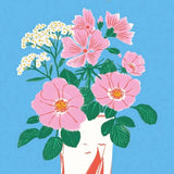 Thank You Card Floral Vase