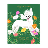 Birthday Card Keep It Together Dog