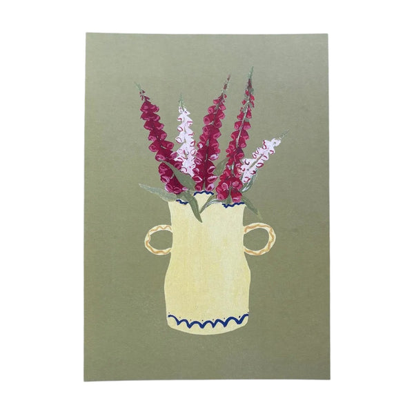 A5 Print Foxgloves