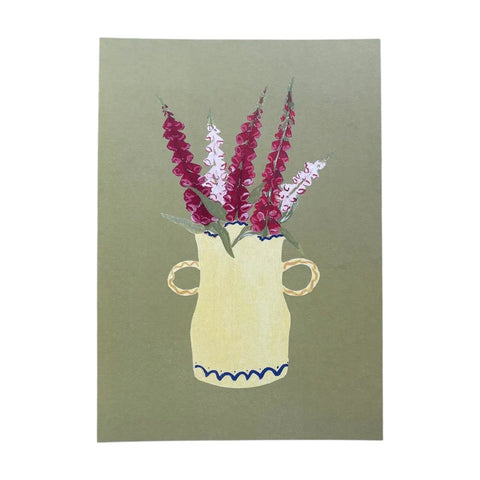 A5 Print Foxgloves