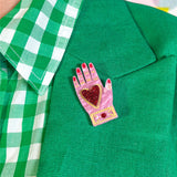 Heart in Hand Brooch