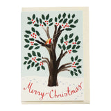 Christmas Card Holly Tree