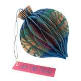 Bauble Honeycomb Blue