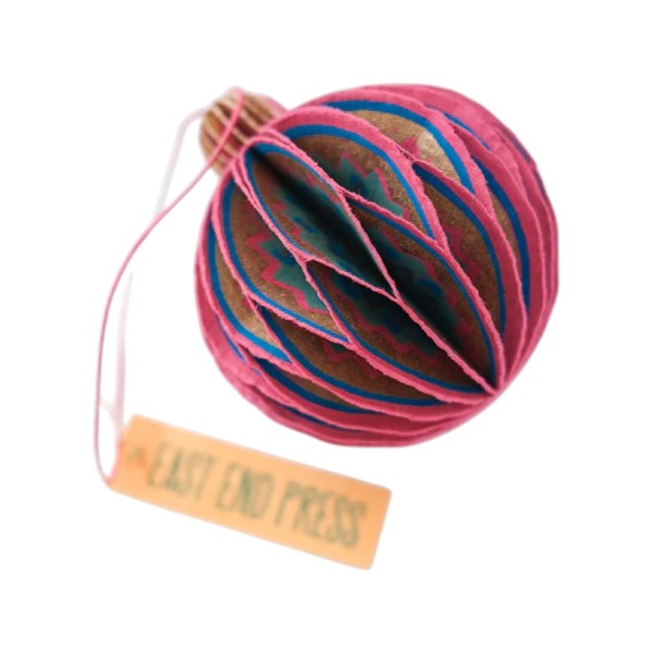 Bauble Honeycomb Pink