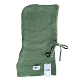 Knitted Hood Cashmere Blend Leaf Green