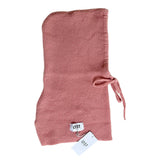 Knitted Hood Cashmere Blend Rosa