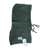 Knitted Hood Cashmere Blend Teal