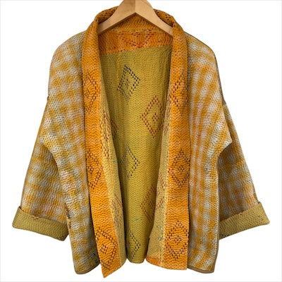 Jacket Kantha Reversible Gold Diamond