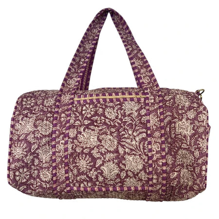 Duffle Bag Lilac Flower