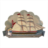 Card Diorama Ship In Sail