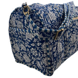 Duffle Bag Blue Flower