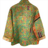 Jacket Kantha Reversible Green Vine