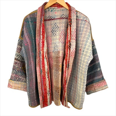 Jacket Kantha Reversible Pink Jade Diamond