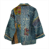 Jacket Kantha Reversible Indigo Flower