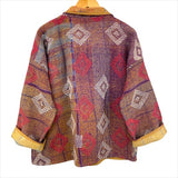 Jacket Kantha Reversible Violet Diamond