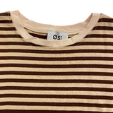 Else Striped T-Shirt Brown Beige