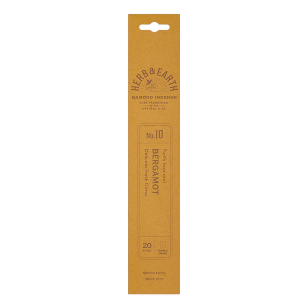 Herb & Earth Bamboo Incense Bergamot