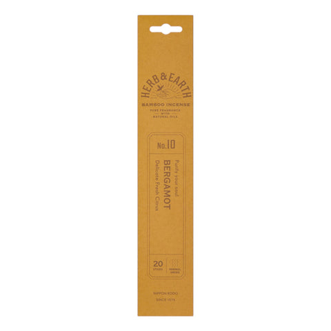 Herb & Earth Bamboo Incense Bergamot