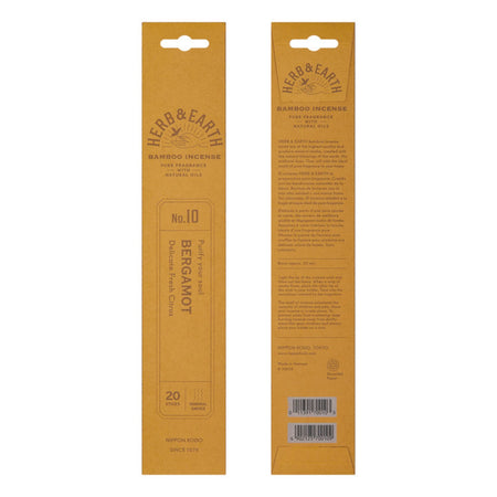 Herb & Earth Bamboo Incense Bergamot
