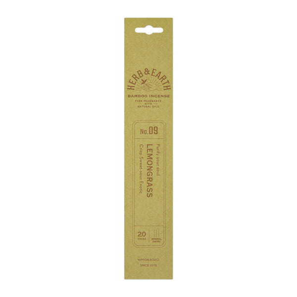 Herb & Earth Bamboo Incense Lemongrass