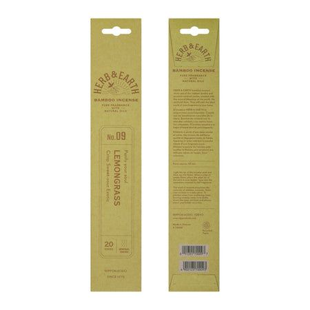 Herb & Earth Bamboo Incense Lemongrass