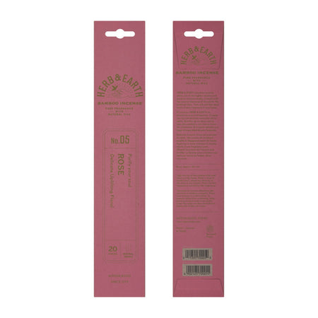 Herb & Earth Bamboo Incense Rose