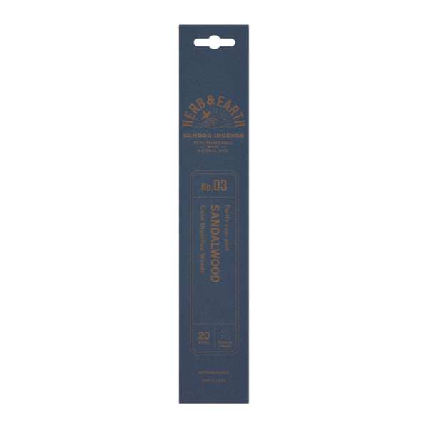Herb & Earth Bamboo Incense Sandalwood
