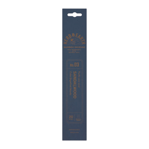 Herb & Earth Bamboo Incense Sandalwood