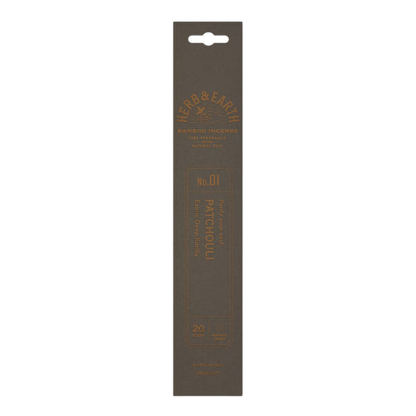 Herb & Earth Bamboo Incense Patchouli