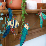Garland Sewn Paper Insects
