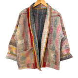 Jacket Kantha Reversible Pink Jade Diamond