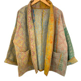 Jacket Kantha Reversible Earthy Diamond