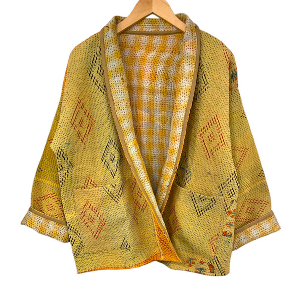 Jacket Kantha Reversible Gold Diamond