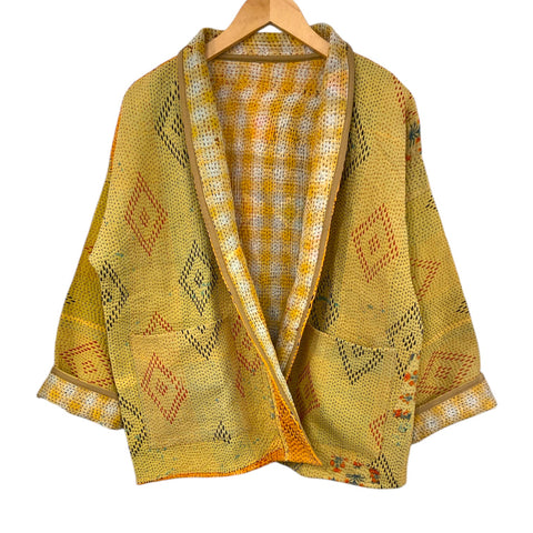 Jacket Kantha Reversible Gold Diamond