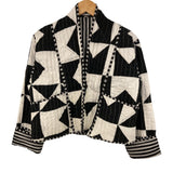 Jacket Reversable Cotton Black White