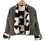 Jacket Reversable Cotton Black White