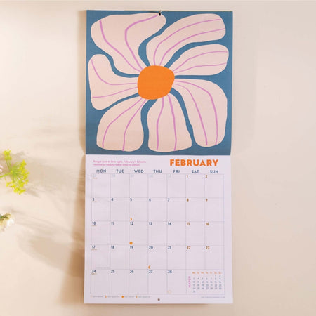 2025 Calendar Les Fleurs