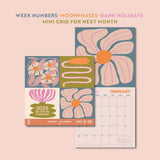 2025 Calendar Les Fleurs