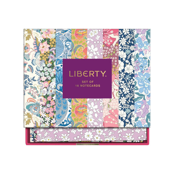 Boxed set of assorted Liberty print notecards and envelopes