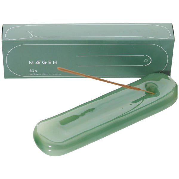 Incense Holder Glass Lilo sea Green