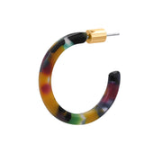 Hoop Earrings Resin Livia