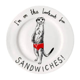 Plate China I'm On The Lookout For Sandwiches