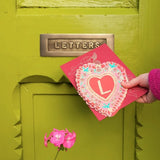 Greeting Card Concertina Heart