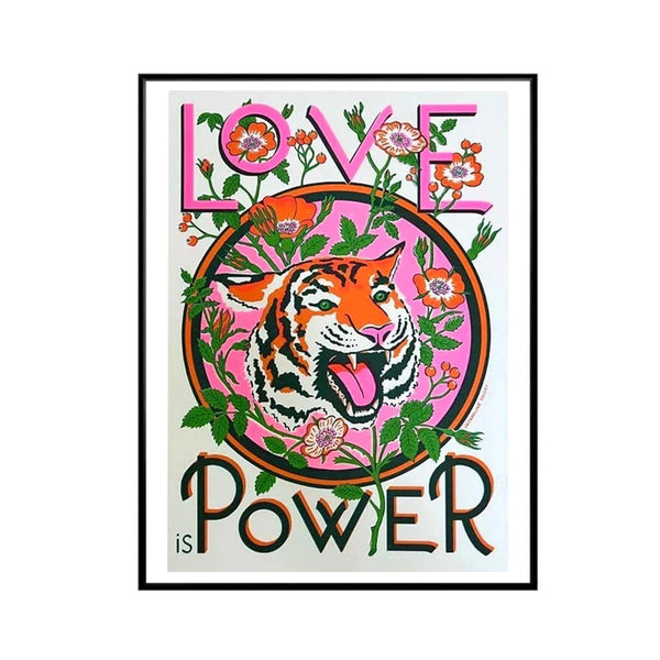 Risograph Print A3 Love Is Power