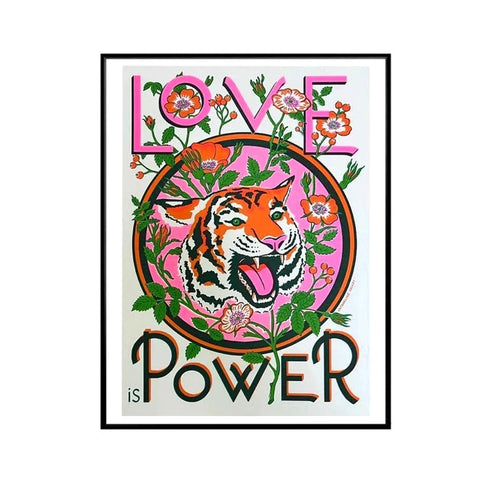 Risograph Print A3 Love Is Power