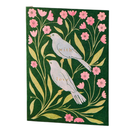 Card With Love Lovebirds