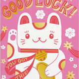 Good Luck Card Lucky Cat