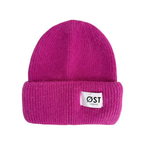 Hat Beanie Angora Magenta